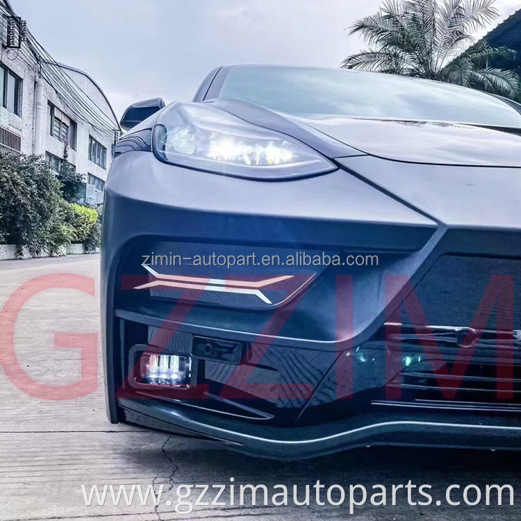 Car Front Bumper Facelift Front Bumper For Model 3